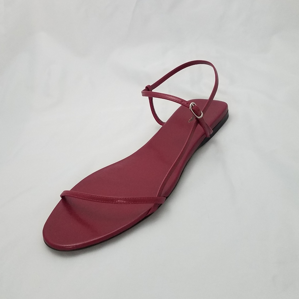 The row bare sandal flat ruby red 36.5 - Picture 1 of 4